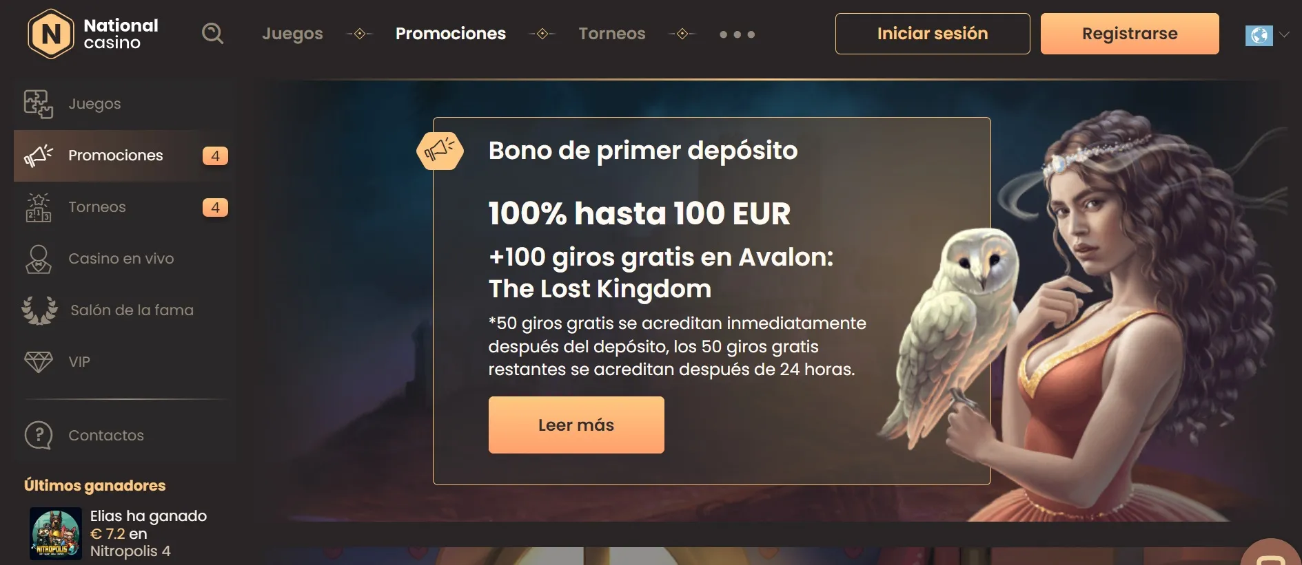 Bonos National casino 