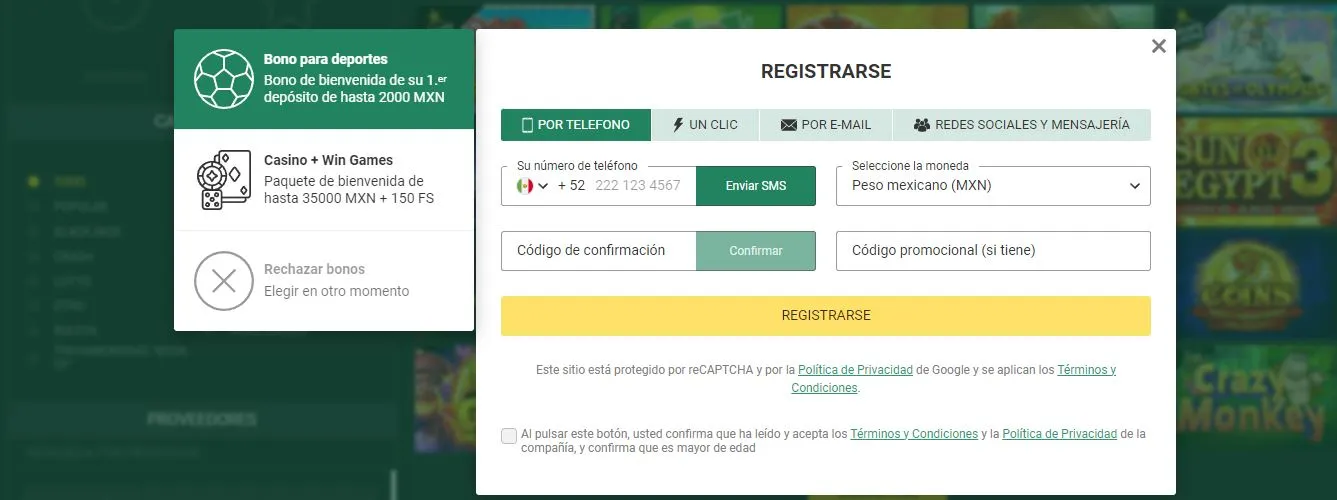 Registro Betwinner 